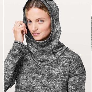 Lululemon | Running Forever Endeavor  Hoodie 4 Black/White Rush Jacquard
